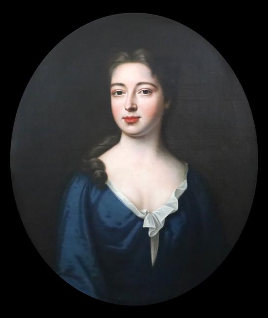 John Verelst (fl.1698-1734) Portrait of a member of the Nevile family 29 x 24.25in.